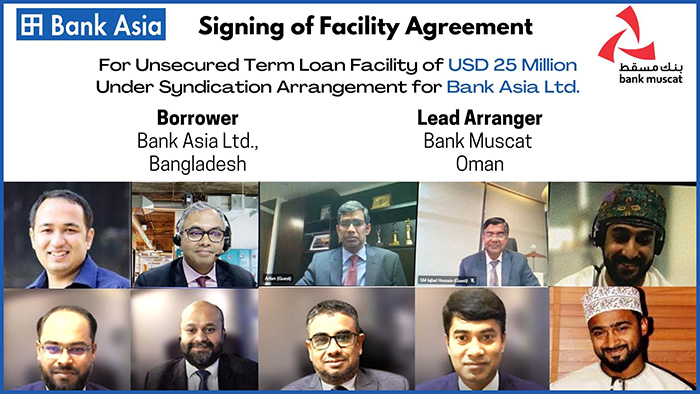 Bank Asia Signed An Agreement for A Syndicated Unsecured Term Loan Facility Arranged by Bank Muscat, Sultanate of Oman. 