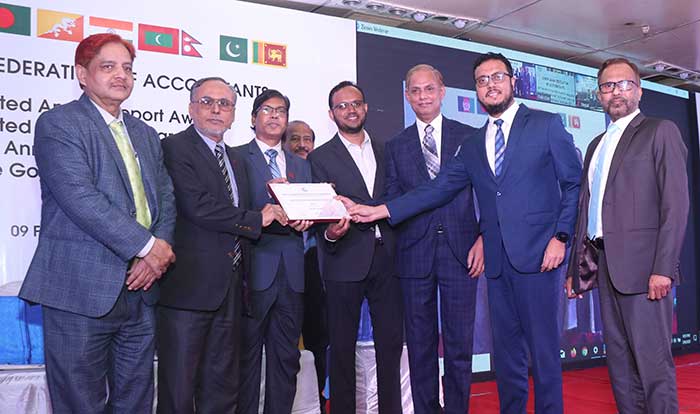 Bank Asia Ltd is the 1st Prize Winner in South Asia Awarded by SAFA