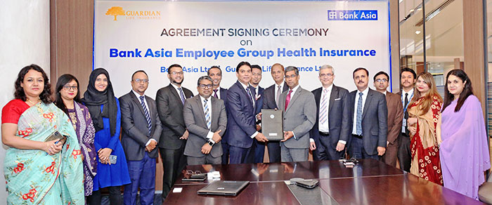 Bank Asia Signs Group Health Insurance Agreement with Guardian Life Insurance Ltd.