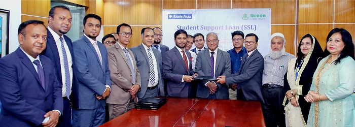 Bank Asia Signed an Agreement with Green University Regarding “Student Support Loan”
