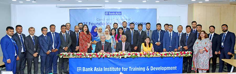 Bank Asia Holds Certificate Awarding Ceremony of 61st Foundation Training Course