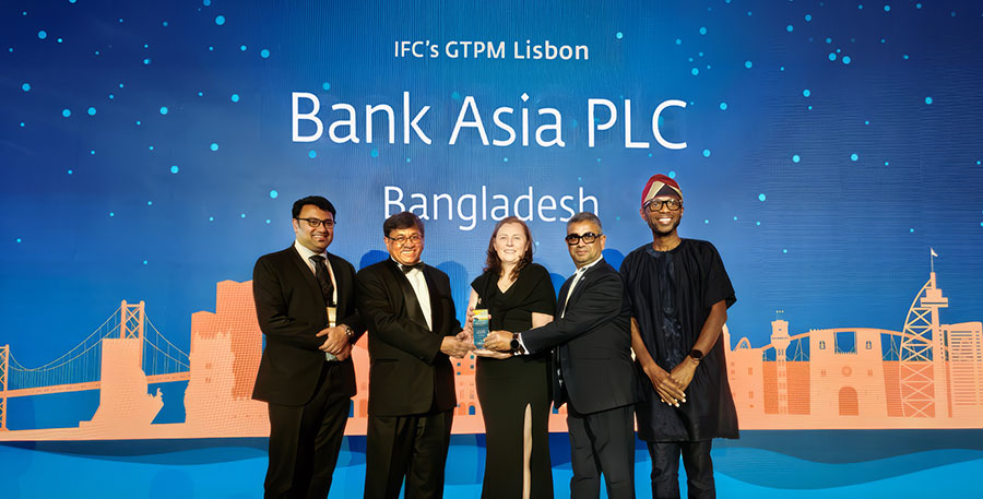 Bank Asia Honored with ‘Best GTFP Issuing Bank in South Asia’ Award by IFC