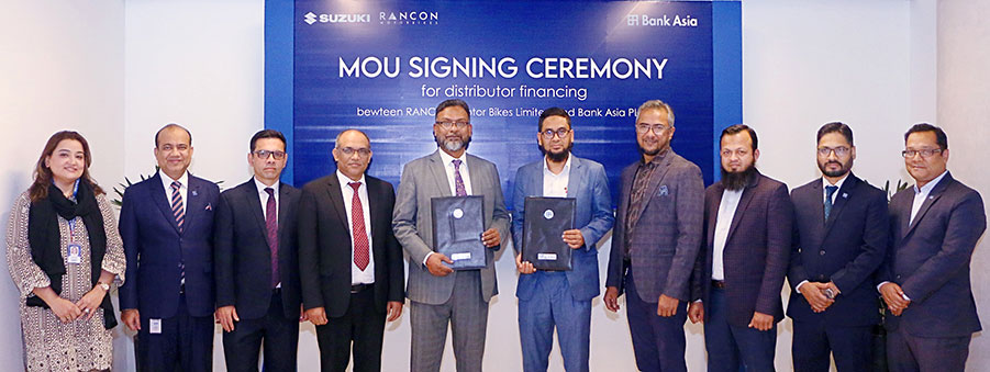 Bank Asia Signs Agreement with Rancon Motor Bikes Limited